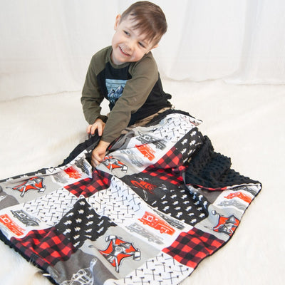 firefighter baby blanket canada