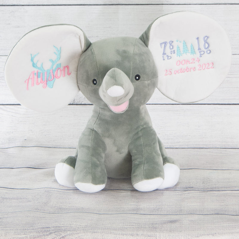 Banff the Dumble Stuffed Elephant Grey